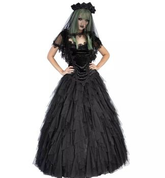 Sinister Circe Gothic rok zwart