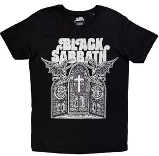 Black Sabbath Unisex T-Shirt: Church Windows (Black)