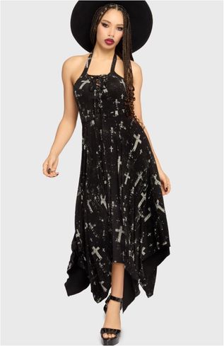 Killstar Tenebris chapel maxi dress