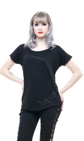 Flock of Bats Lang shirt in zwart