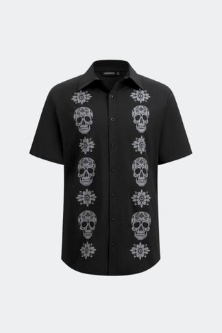 Day of the dead shirt zwart jawbreaker
