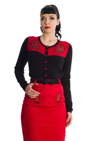 Blooming rose dames vest