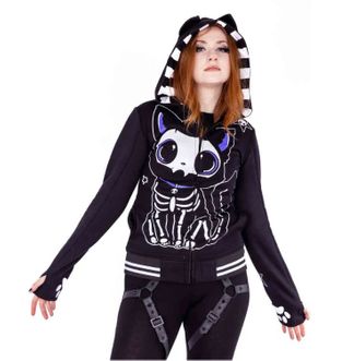 Cup cake cult skeleton cat hoodie