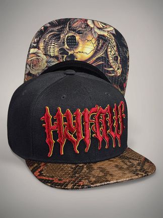 Snake bite Snapback cap