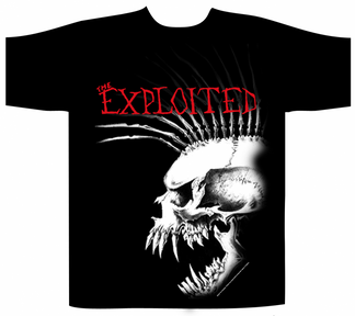 The Exploited Shortsleeve T-Shirt Bastard Skull