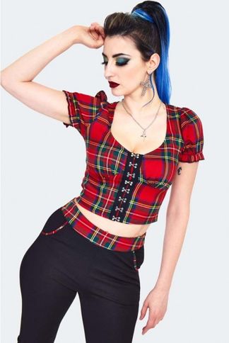 Tartan crop top