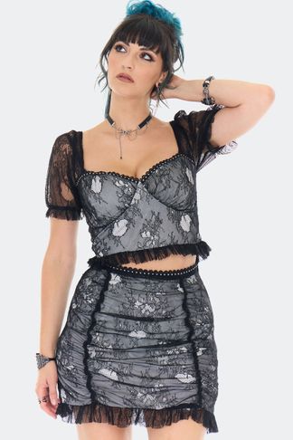 Witchy lace puff sleeve top Jawbreaker