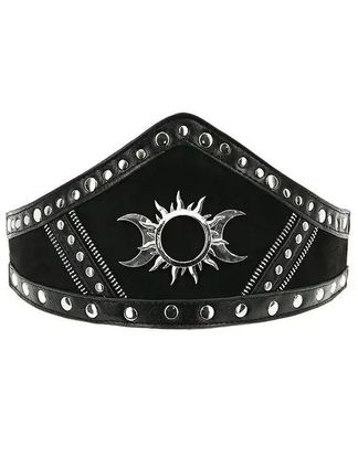 Gothic accessory triple goddes waist belt
