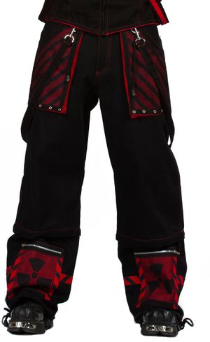 Dead Threads - Red Alert Trousers – Black/Red