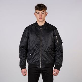 Newrock W-JACK003-S1 Ma1 rebel bomber jacket zwart