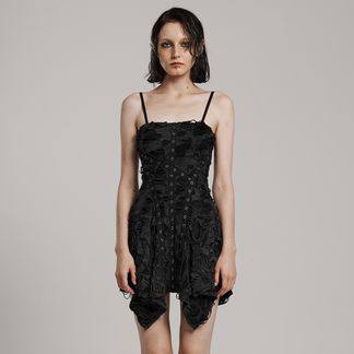 Punkrave Nyx Distressed Dress (Dark Matter)
