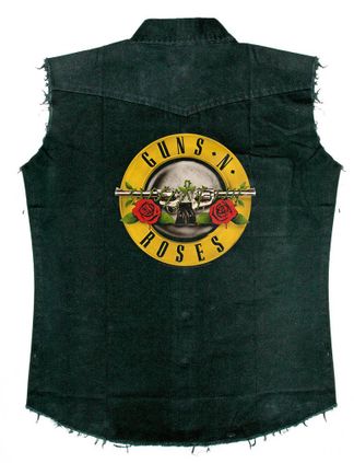 Bullet Logo - Sleeveles Worker Shirt - Guns& Roses
