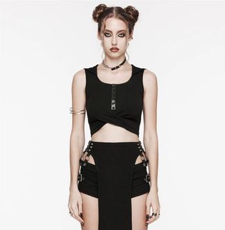 Punkrave crossed tanktop hooded