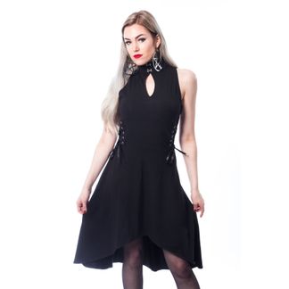 Zhar dress blk Goth Black chemical