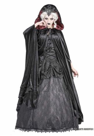 Sinister 344Perdita Cape Zwart-Rood