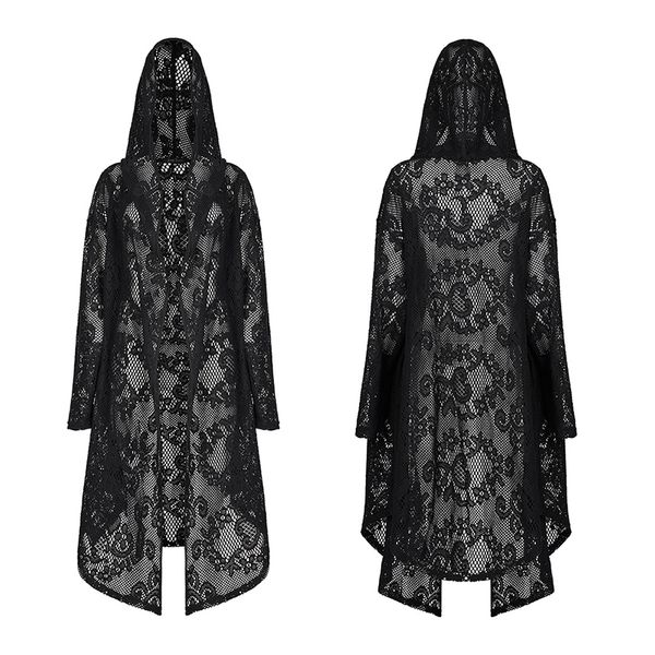 Punkrave Crochet gothic cardigan vest - Babashope - 5