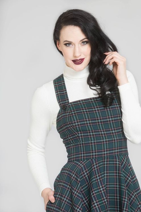 Peebles pinafore jurk Groen) - Babashope - 6
