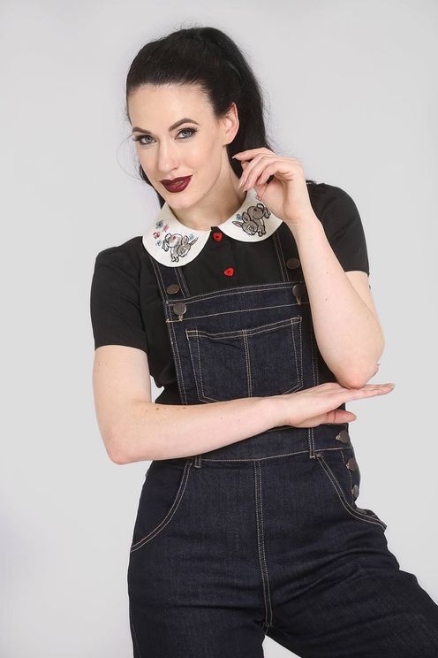 Elly May Denim Dungaree - Babashope - 7