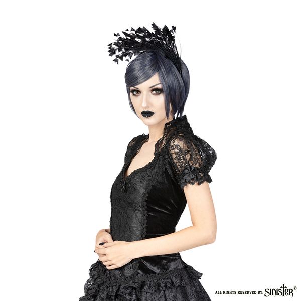 Sinister Juliet gothic top zwart - Babashope - 4