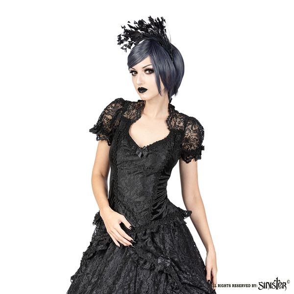 Sinister Juliet gothic top zwart - Babashope - 4