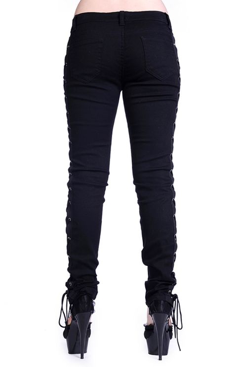 Pants with Laces Metal Rock  Banned Apparel - Babashope - 4