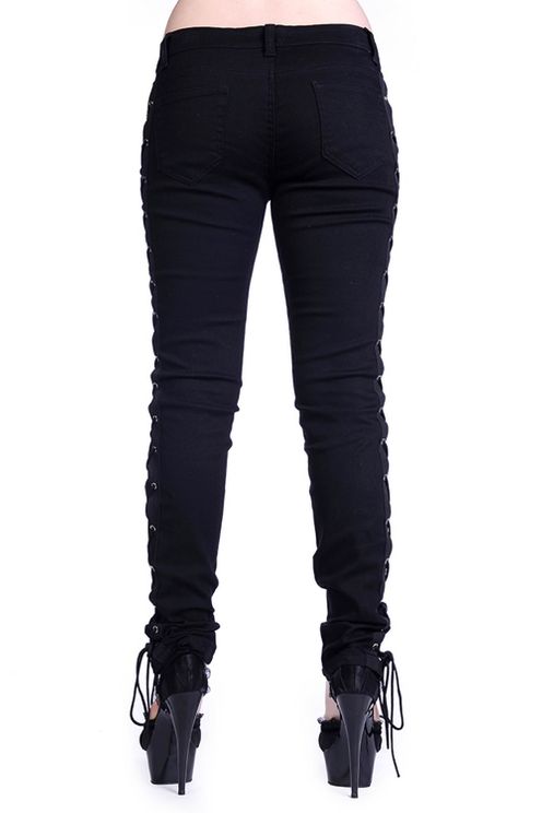 Pants with Laces Metal Rock  Banned Apparel - Babashope - 5