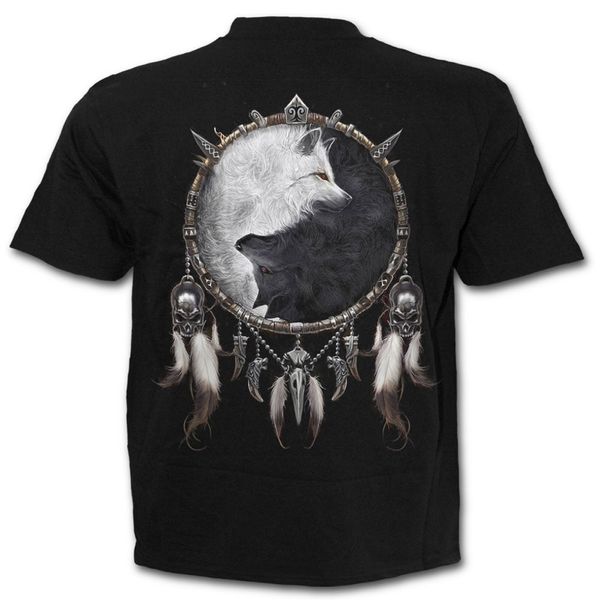 WOLF CHI - T-Shirt Black - Spiral - Babashope - 3