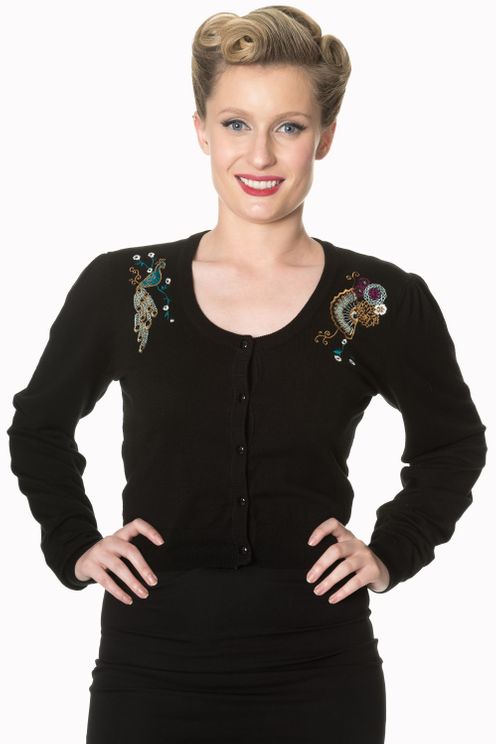 Proud peacock cardigan vest - Babashope - 4