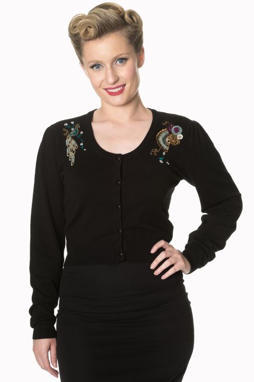 Proud peacock cardigan vest - Babashope - 4