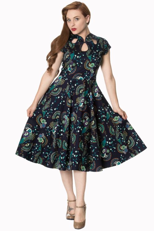 Proud peacock cut out dress Banned - Babashope - 8