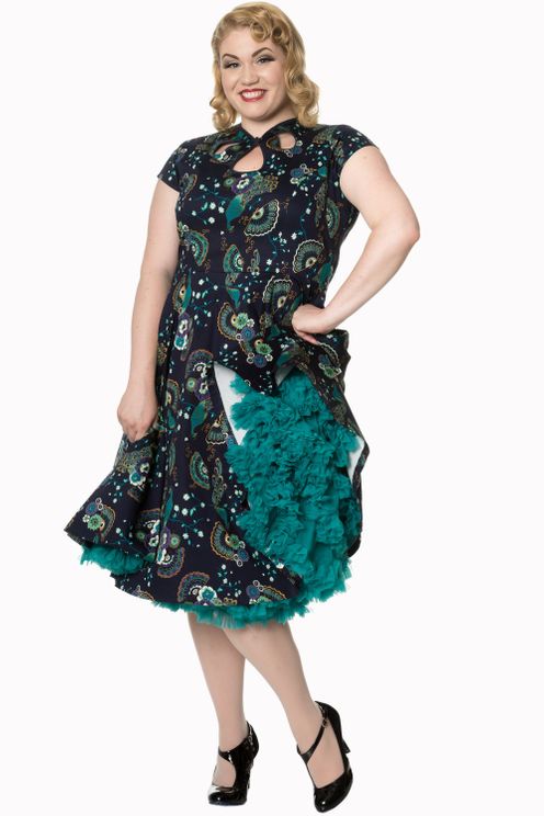 Proud peacock cut out dress Banned - Babashope - 8