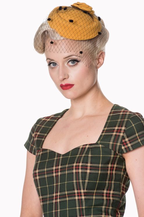 Poppy jurk Groen tartan Banned Apparel - Babashope - 5