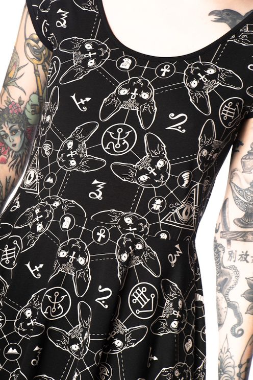 Teen Goth Cat Dress - Babashope - 4