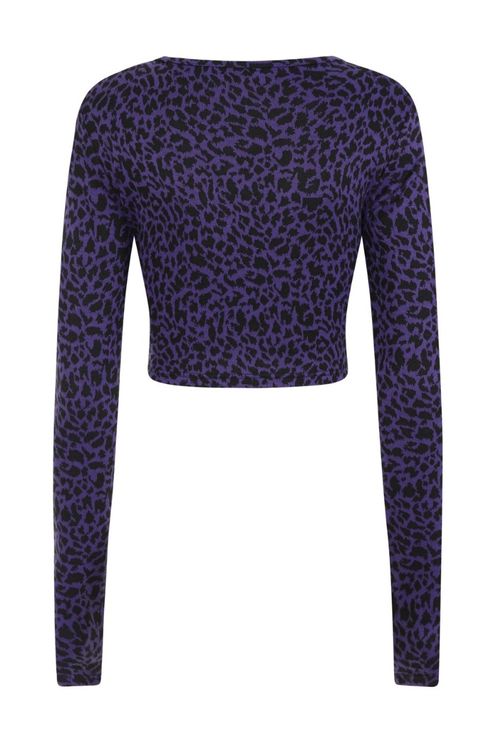 Tabitha jumper purple leopard banned - Babashope - 4