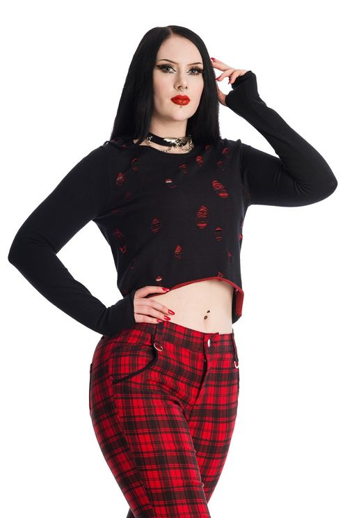 Wilde jumper blk/red banned - Babashope - 4