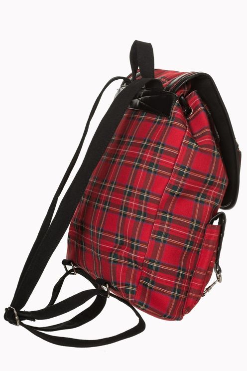 Banned Yamy schotseruit backpack rood - Babashope - 3