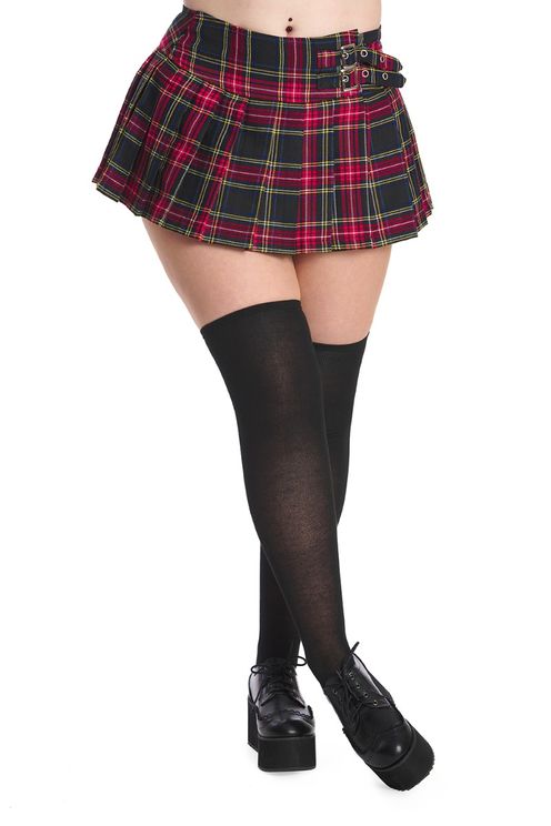 Banned Darkdoll (blk) tartan minirok - Babashope - 6