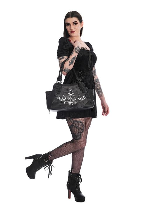 Grey Chadelier schoudertas - Babashope - 5