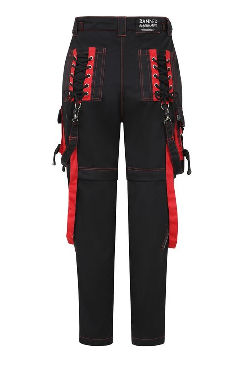 Goth trooper broek blk/red - Babashope - 4