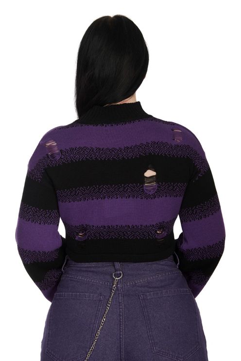 Candyfloss jumper purple/black Banned - Babashope - 3