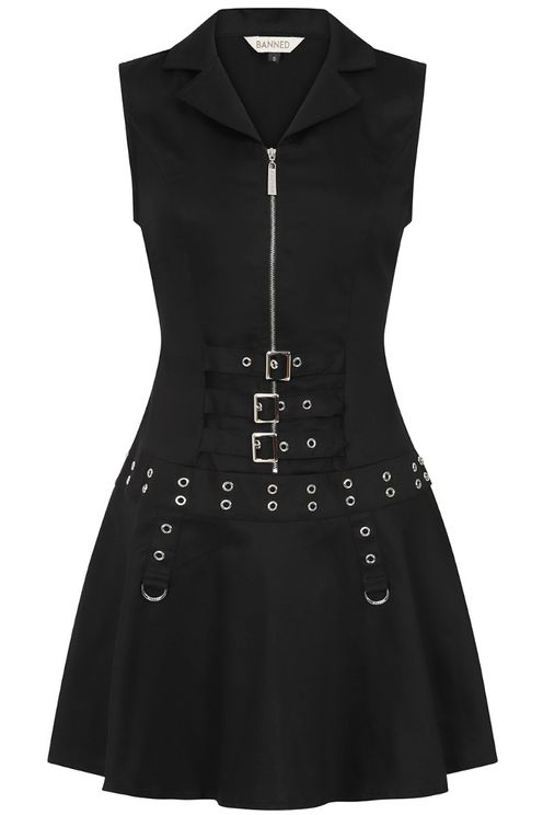 Black astrid mini jurk - Babashope - 3