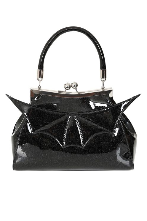 Zwarte Elvira shimmer handtas - Babashope - 5