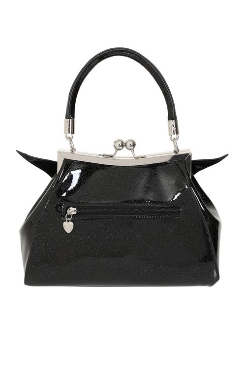 Zwarte Elvira shimmer handtas - Babashope - 5