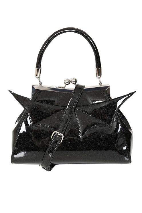 Zwarte Elvira shimmer handtas - Babashope - 5
