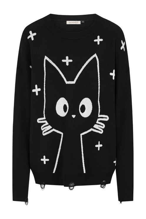 Zwart wit Lumi trui - Babashope - 4