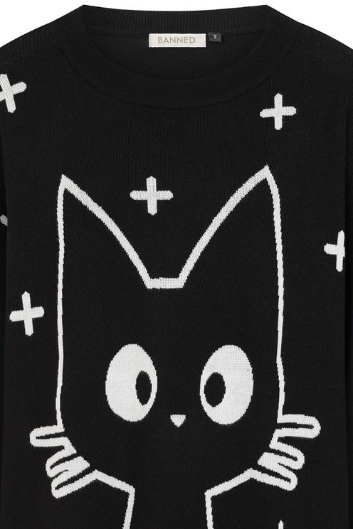 Zwart wit Lumi trui - Babashope - 4