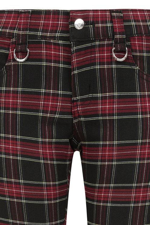 Burgundy tartan forever yours broek - Babashope - 4