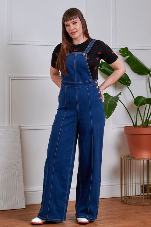Denim blue Tamara Dungarees - Babashope - 6