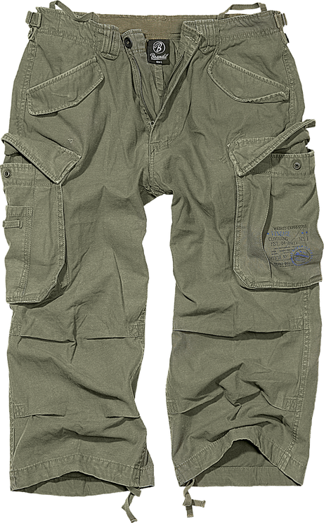Brandit industry 3/4 shorts Olive - Babashope - 3