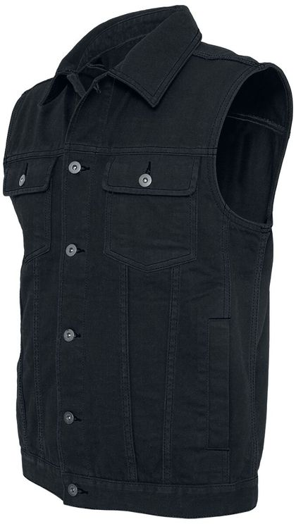 Denim vest  black urban classics - Babashope - 5